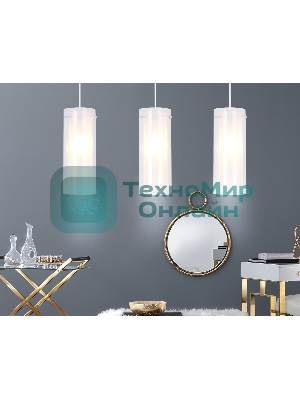 Светильник Ambrella light TR3675/3 CH/CL/FR хром/прозрачный/белый матовый E14/3 max 40W 640*110*900