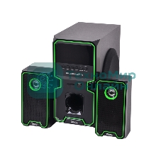 Акустическая система Dialog Progressive AP-222B BLACK - акустические колонки 2.1, 30W+2*10W RMS, Bluetooth, USB/SD reader