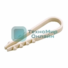 Дюбель-хомут нейлоновый PROconnect 19-25 мм, белый, упаковка 100 шт.