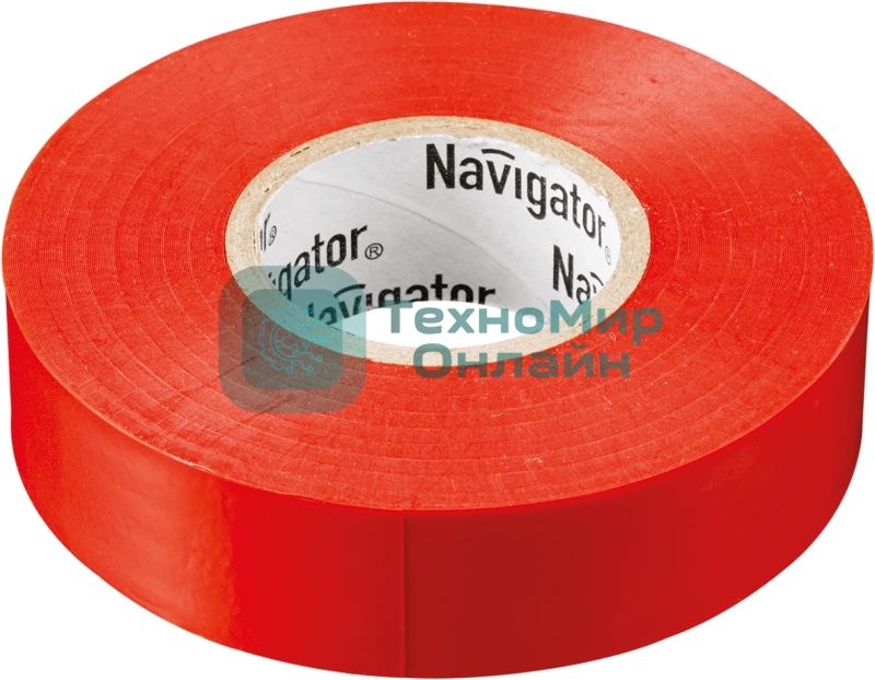 Изолента ПВХ Navigator 19мм (рул.20м) красн. NIT-A19-20/R