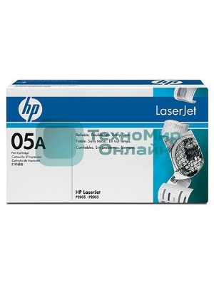 Картридж лазерный HP CE505A черный LJ P2055/P2035 (2300 стр.)