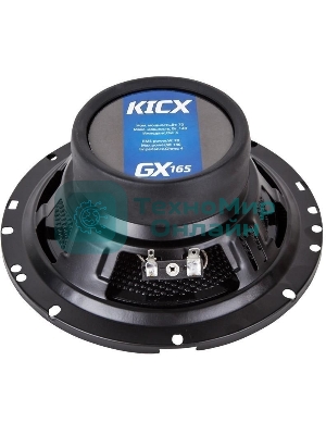 Колонки автомобильные Kicx GX-165 140Вт 92дБ 4Ом 16.5см (6 1/2дюйм) (ком.:2кол.) коаксиальные трехполосные