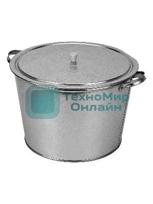 Бак Россия для воды оцинкованный с крышкой 20л, 67548