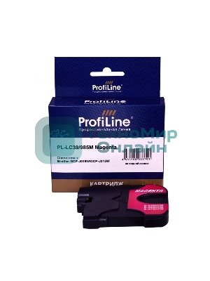 Картридж струйный ProfiLine PL-LC39/985M для принтеров Brother DCP-J125/DCP-J315W/DCP-J515W/MFC-J220/MFC-J265W/MFC-J410/MFC-J415W с чернилами Magenta
