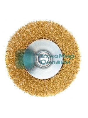 Кордщетка Matrix для ушм 125 мм м14 ''тарелка'' витая проволока