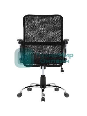 Кресло Defender RIVELLON черный, сетка, 110 кг, механизм качания