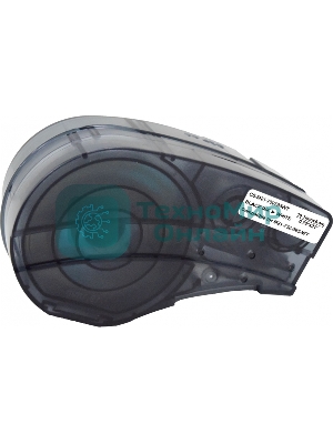 Картридж ленточный Cactus CS-M21-750595WT черный шрифт, белый фон (19.1 мм, 6.4 м) для Brady BMP21-PLUS, BMP21-LAB