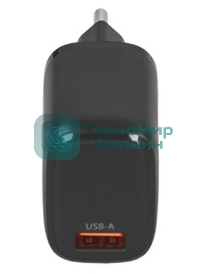 Сетевое зарядное устройство Buro BUWG1 3A QC черный