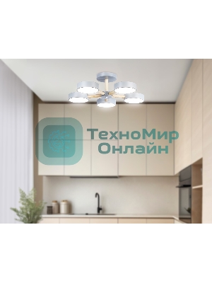 Светильник Ambrella light FL4826/5 GR серый 3000K-6400K 65W D580*160 (ПДУ ИК)