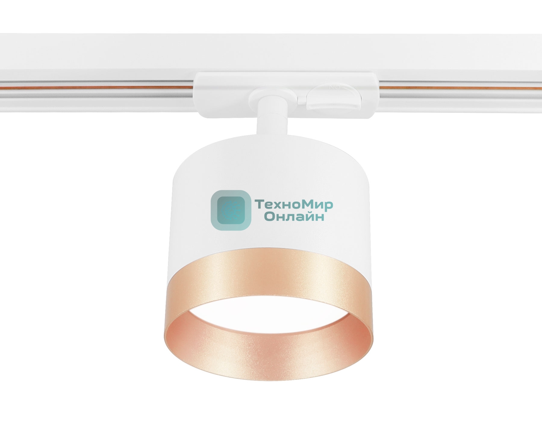 Трековый однофазный светильник Ambrella light GL5361 WH/GD белый/золото GX53 max 12W