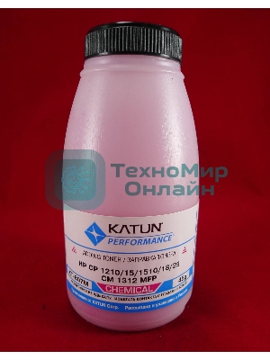 Тонер HP CP 1210/15/1510/18/25/CM 1312 MFP Magenta, химический (фл.45г.) Katun фас. Россия