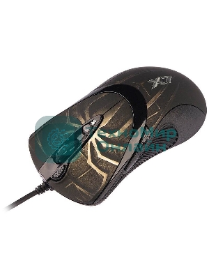 Мышь проводная A4Tech XL-747H коричневый, 3600 dpi, USB, кнопки - 7