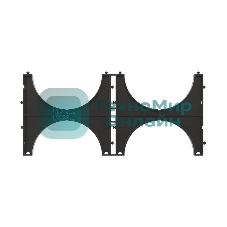 Кластер двойной для двустен. труб d110 ДКС 025112