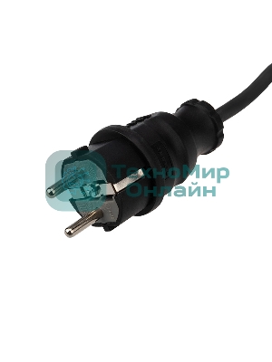 Удлинитель-шнур Rexant КГ 3х1.5, 10 м, 3 гнезда, морозостойкий, с/з, 16 А, 3500 Вт, IP44 (Сделано в России)