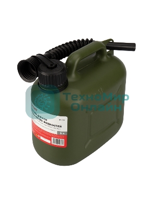 Канистра Rexant для ГСМ и технических жидкостей, вертикальная 5 л, пластиковая, усиленная