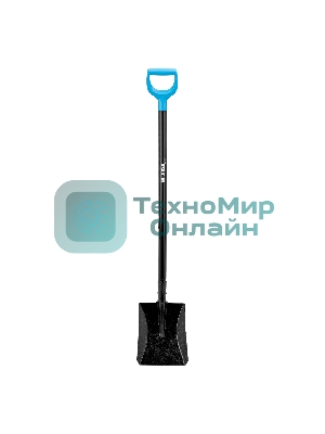 Лопата совковая углубленная Palisad LUXE 230х285х1310 мм, деревянный черенок, с рукояткой