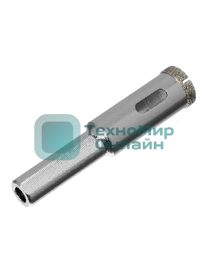 Сверло алмазное Matrix по керамограниту, 14 х 67 мм, 3-гранный хвостовик