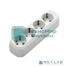 Колодка удлинителя 4 гнезда с заземлением Makel