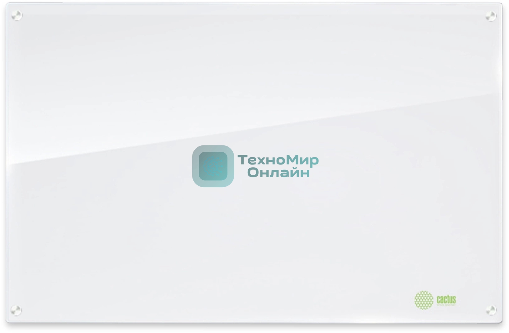 Доска стеклянная Cactus CS-GbD-90X120-UWT-TM Сквозное крепление стеклянная ультра белый 90x120 см стекло крепления