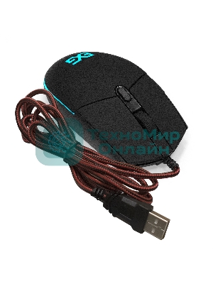 Мышь проводная ExeGate SL-9066 черный, 2400 dpi, USB, кнопки - 6
