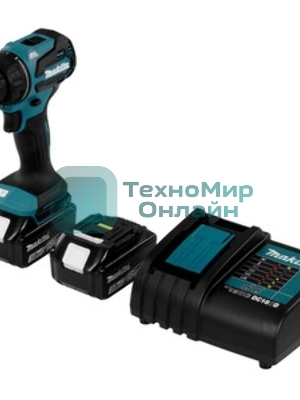 Дрель-шуруповерт Makita DDF490SFJ 12, 18 В, 3 Ач, 50 Нм, бесщеточный