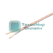 Акустический кабель Cablexpert CC-TC2x1,5-100M, прозрачный, 100 м, на катушке