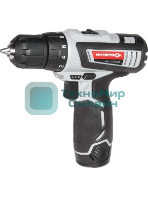 Дрель-шуруповерт аккумуляторная Интерскол ДА-12ЭР-01 Аккумуляторная, Кейс