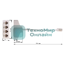 Адаптер-Y LANMASTER 4 параллельных порта (TWT-Y-1P4)