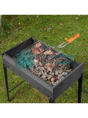 Решетка-гриль Camping Palisad 300х400 мм, хромир.