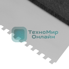 Шпатель из нержавеющей стали Сибртех 200 мм, зуб 6х6 мм, пластмассовая рукоятка