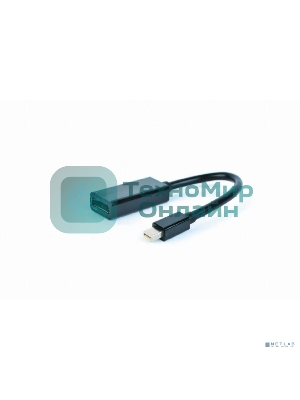 Переходник miniDisplayPort - DisplayPort, Cablexpert A-mDPM-DPF-001, 20M/20F, 16см, черный, пакет