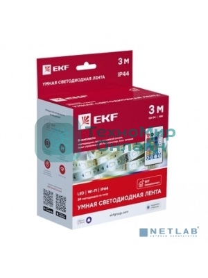 Лента светодиодная умная EKF slswf-3-rgbw Connect RGBW 3m
