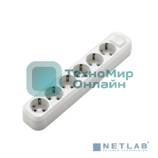 Колодка удлинителя Makel 6 гнезд с заземлением