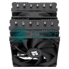 Кулер для процессора Thermalright Peerless Assassin 120 SE черный (4-pin PWM, 155мм, Ni/Cu, 6x6мм, 2x120мм, 66.17CFM, 25.6dBA, 1550RPM, S: 1200, 1700, 1851, 115X, AM4, AM5, silver, black)
