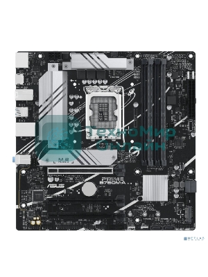 Материнская плата ASUS PRIME B760M-A-CSM, Socket LGA 1700, Intel B760, 4xDDR5, 4xSATA, 2xM.2, 1xPCIe 4.0 x16, 1xPCIe 4.0 x4, 2xHDMI, 1xDP, 1x 2.5Gb LAN, 2xUSB-A 3.1, 4xUSB-A 2.0, 3x3.5 мм, 7.1, mATX