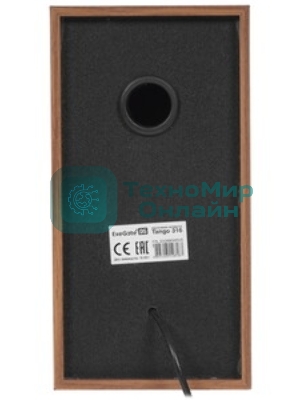 Акустическая система 2.0 ExeGate EX289694RUS Tango 316 (питание USB, 2х3Вт (6 Вт RMS), 80-20000Гц, дерево)