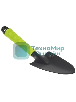 Лопатка садовая широкая Deli DL580811 длина 30 см, защита от ржавчины и коррозии, противоскользящая рукоять