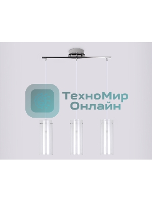 Светильник Ambrella light TR3675/3 CH/CL/FR хром/прозрачный/белый матовый E14/3 max 40W 640*110*900