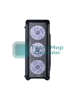 Компьютерный корпус ZALMAN I3, без БП, большое боковое окно, черный,ATX