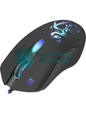 Мышь проводная Defender Sky Dragon GM-090L черный, 3200 dpi, USB, кнопки - 6