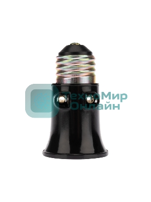 Патрон-розетка Rexant карболитовый Е27 черный с этикеткой