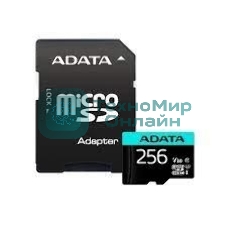 Флеш карта MICRO SDXC 256Gb W/AD. AUSDX256GUI3V30SA2-RA1 ADATA