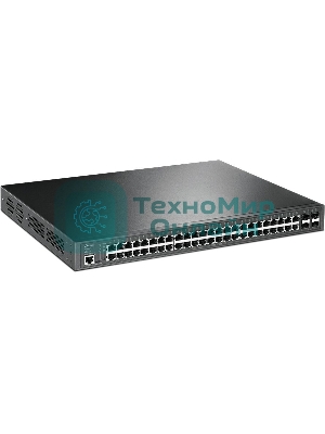 Коммутатор 48-port Gigabit PoE+ L2+ switch, 48 802.3af/at PoE+ ports, 4 Gb SFP slots, 1 RJ-45 + 1Micro-USB console ports, 348W PoE budget