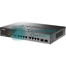 Коммутатор сетевой Smart L2 Surveillance Switch 8х1000Base-T PoE, 2x1000Base-X SFP, PoE Budget 130W, Long-range PoE up to 250m