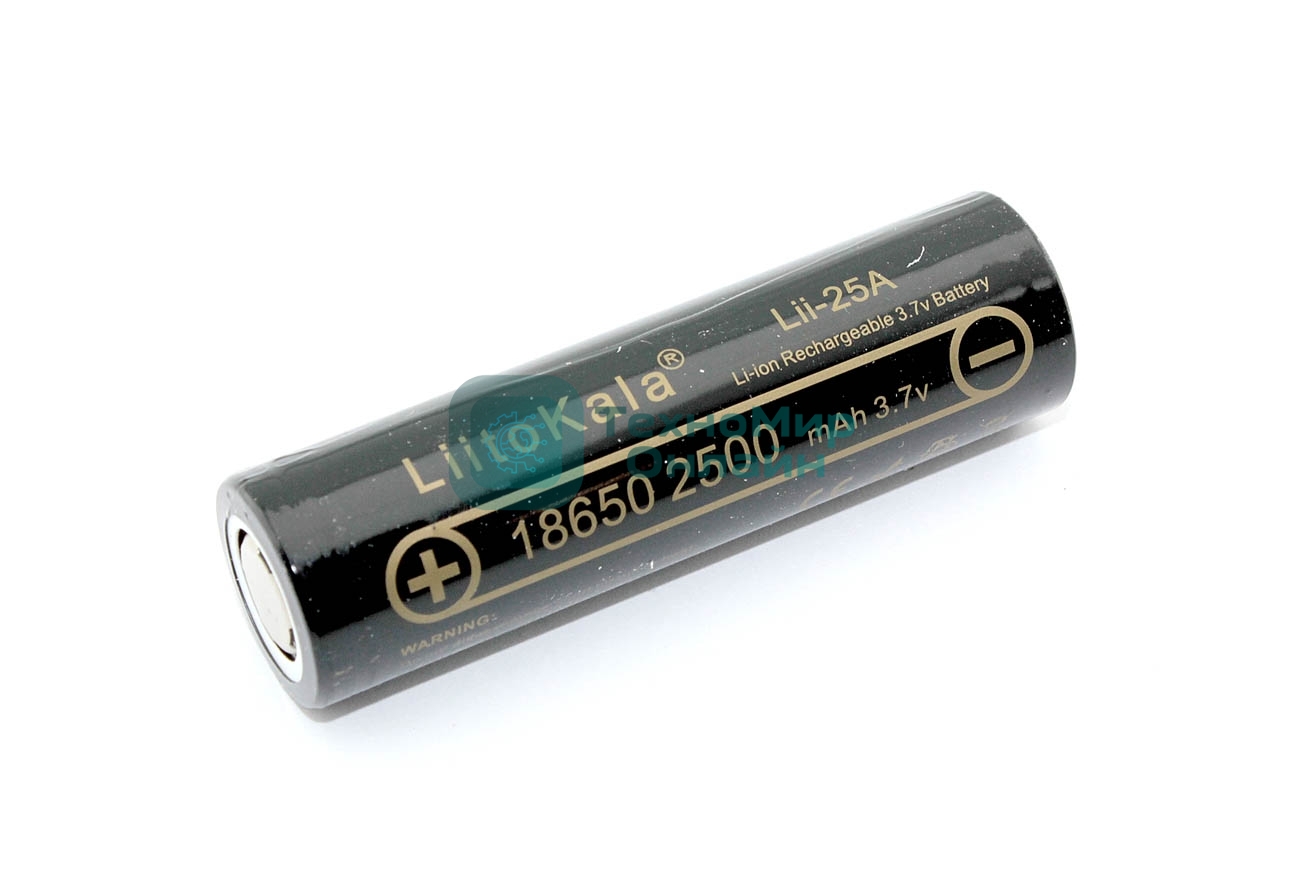 Аккумулятор типа 18650 Li-Ion LiitoKala Lii-25A, 2500mAh, 3.7V