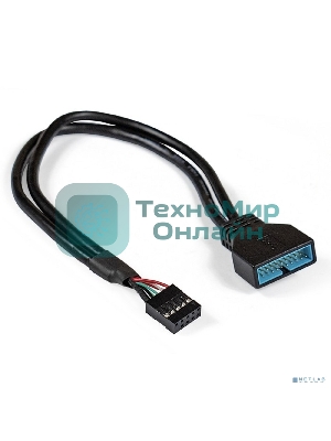 Кабель-переходник ExeGate EX284940RUS USB 2.0-USB 3.0 ExeGate EX-CC-U3U2-0.3 (9pin/19pin, 0,3м)