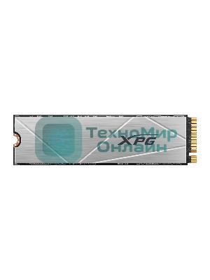 Накопитель SSD ADATA XPG GAMMIX S60, 512Gb, PCIe 4.0 x4, M.2 2280, NVMe, R/W 4700/1700, с радиатором