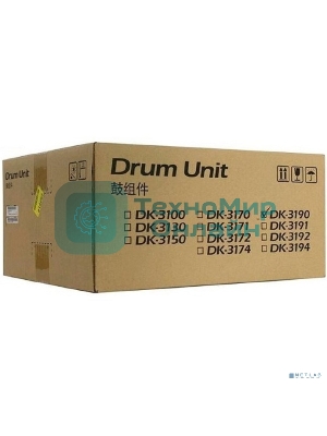 Блок фотобарабана Kyocera DK-3190 302T693031/302T693030 черный ч/б:500000 стр. для PЗ050DN/P3055DN/P3060DN Kyocera
