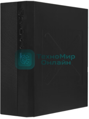 Компьютерный корпус Desktop ExeGate MI-301U-200 (mATX/mini-ITX, 1U-F200S 4см, 1хUSB+1хUSB 3.0, аудио, черный)