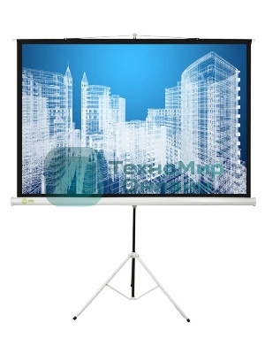 Экран Cactus 104.4x186см Triscreen CS-PST-104x186 1:1 напольный рулонный белый